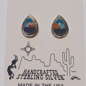 Sterling silver stud earrings